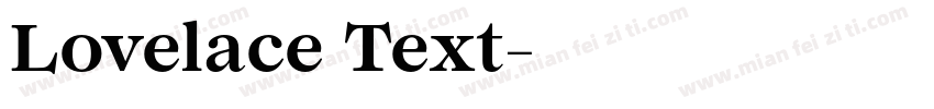 Lovelace Text字体转换
